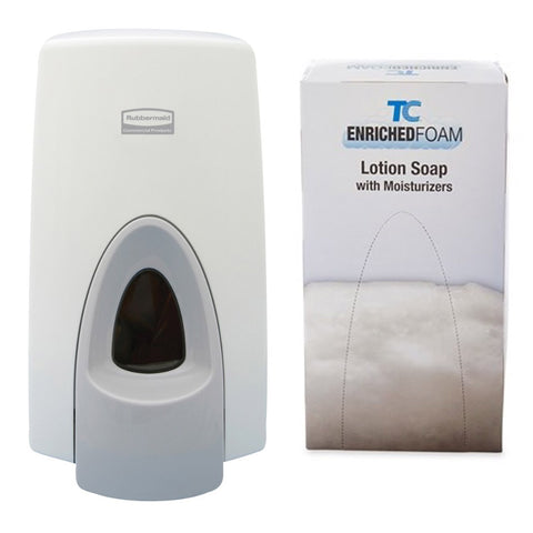 TC® Hand Soap & Manual Dispenser Kit - White