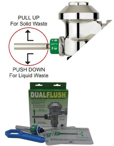 DUALFLUSH® Retrofit Handle for Toilet (1.6gpf) ADH-100-16