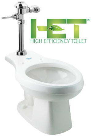 Manual Flush Valve System - Floor Mount ADA Toilet MF-1012AT