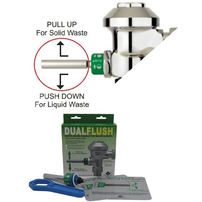 DUALFLUSH® Retrofit Handle for Toilet (1.6gpf) ADH-100-16