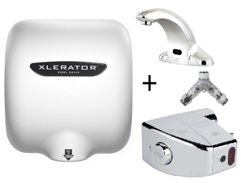 XLERATOR® XL-BW & AMTC AEF-301+ HSM-801 Restroom Combo