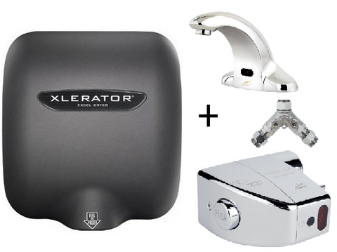 XLERATOR® XL-GR & AMTC AEF-301+ HSM-801 Restroom Combo
