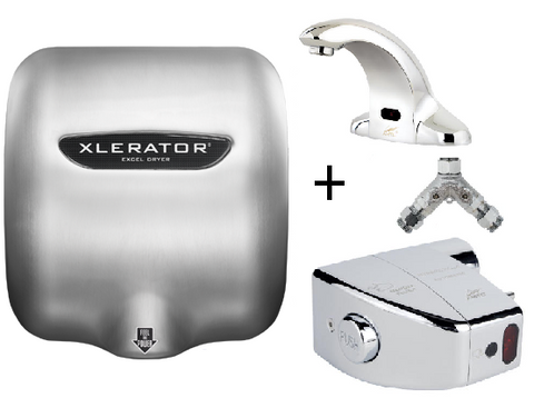 XLERATOR® XL-SB & AMTC AEF-301+ HSM-801 Restroom Bundle