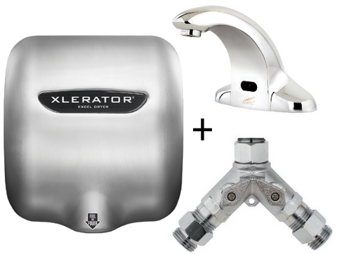 XLERATOR® XL-SB & AMTC AEF-301 Touch-Free Faucet Bundle